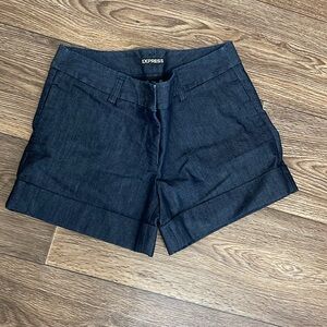 Express Women's Deep Indigo Jean Shorts